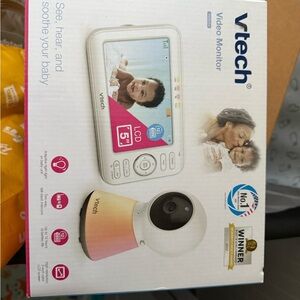 VTech White and Pink Video Baby Monitor